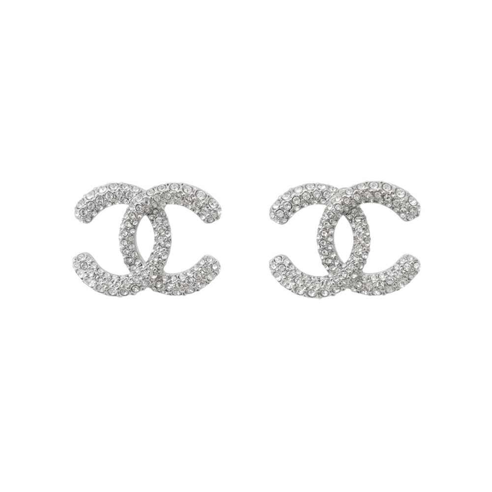 Chanel earrings, Coco Mark rhinestone, ABH770 C25 A CHANEL